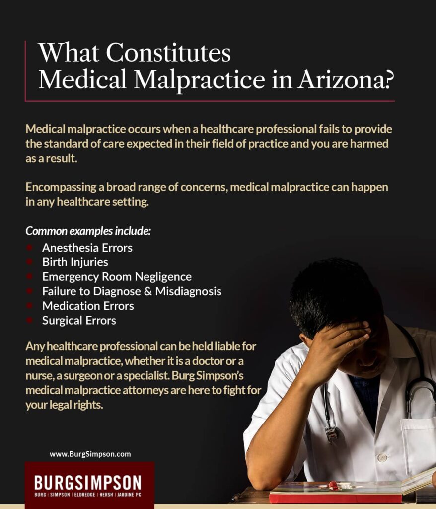 What constitutes medical malpractice in Arizona? | Burg Simpson
