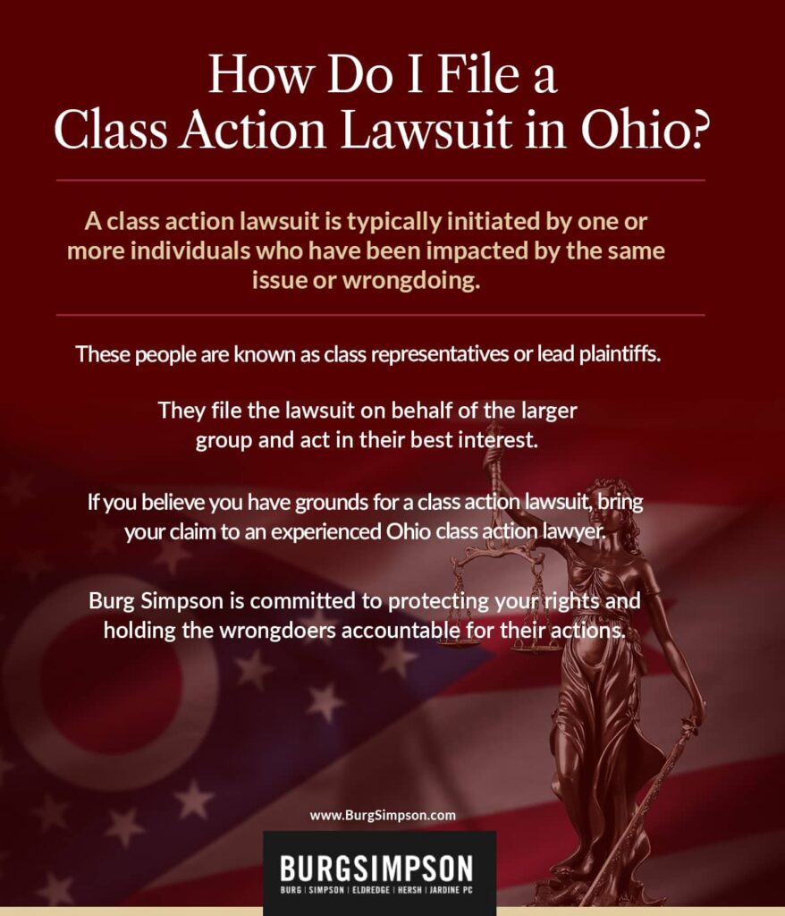 How do I file a class action lawsuit in Ohio? | Burg Simpson